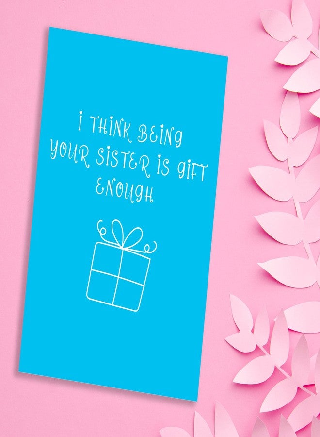 Rack Jack rakshabandhan Funny Greeting Card - Being Your Sister is Gift Enough - Image 3